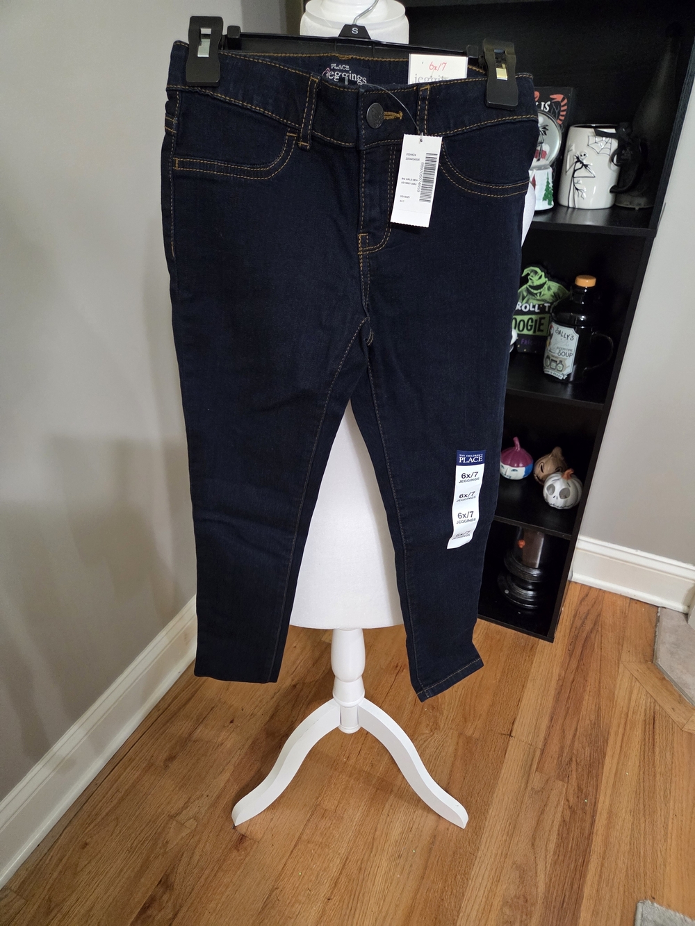 The Children's Place Girls' Dark Wash Pull-On Jeggings